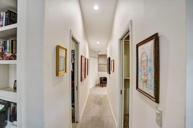 13179 Camero Way, Palm Beach Gardens, FL 33418 - hall featuring recessed lighting and carpet