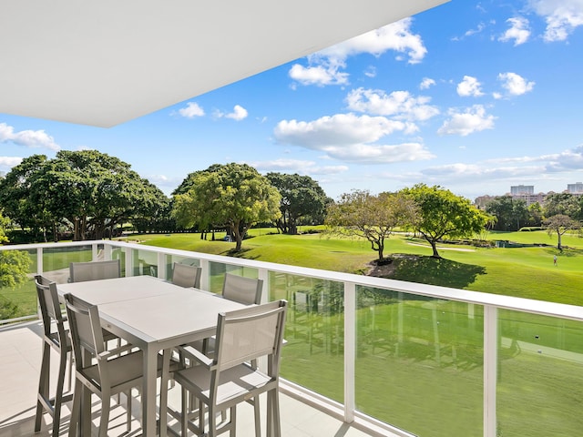210 SE Mizner Blvd Unit 301, Boca Raton, FL 33432 - balcony with golf course view and outdoor dining area