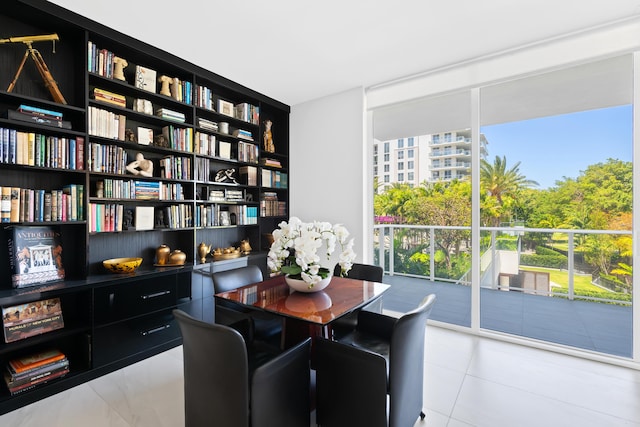210 SE Mizner Blvd Unit 301, Boca Raton, FL 33432 - dining room featuring expansive windows