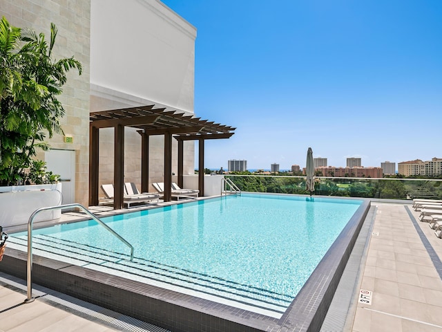 210 SE Mizner Blvd Unit 301, Boca Raton, FL 33432 - community pool with a pergola and a city view