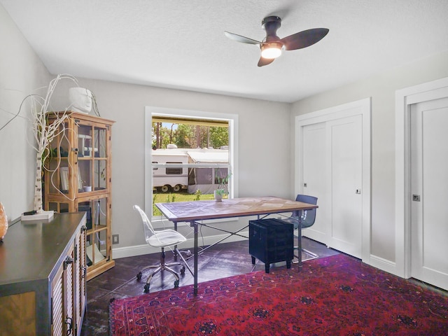 17411 N 40th Run, Loxahatchee, FL 33470 - office space featuring baseboards and ceiling fan