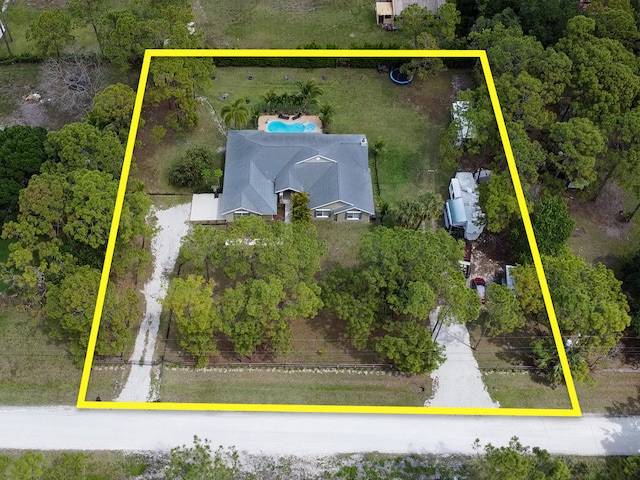 17411 N 40th Run, Loxahatchee, FL 33470 - view of property location featuring property parcel outlined
