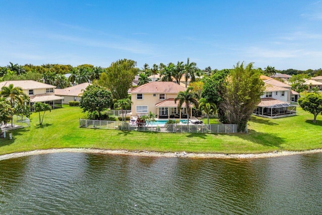 21281 Waycross Dr, Boca Raton, FL 33428 - water view with a fenced backyard and nearby suburban area