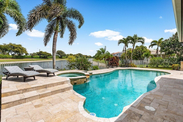 21281 Waycross Dr, Boca Raton, FL 33428 - view of pool with a patio area and a pool with connected hot tub
