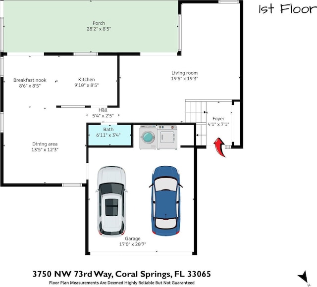 3750 NW 73rd Way, Coral Springs, FL 33065 - room layout