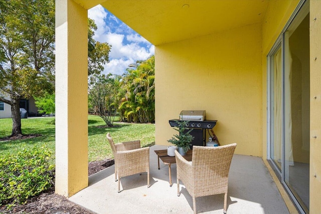 9961 SW Glenbrook Dr, Port Saint Lucie, FL 34987 - view of patio with a grill