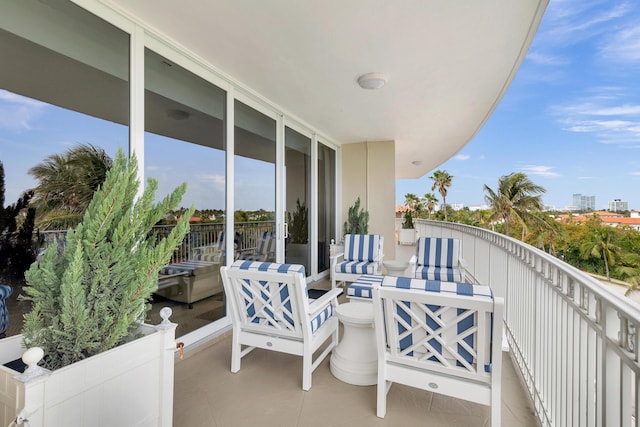 view of balcony