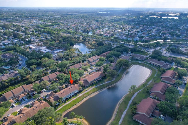 902 Maplewood Dr, Greenacres, FL 33415 - bird's eye view featuring a residential view and a water view