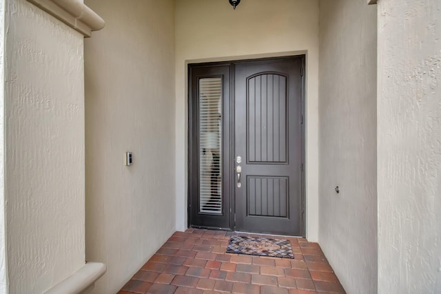 7147 Prudencia Dr, Lake Worth, FL 33463 - property entrance featuring stucco siding
