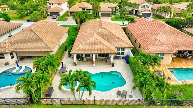 7147 Prudencia Dr, Lake Worth, FL 33463 - aerial view of residential area featuring a pool area