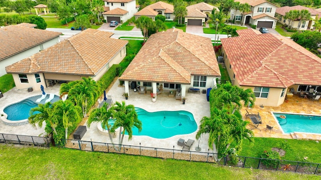 7147 Prudencia Dr, Lake Worth, FL 33463 - view of swimming pool featuring a fenced backyard, a residential view, and a patio