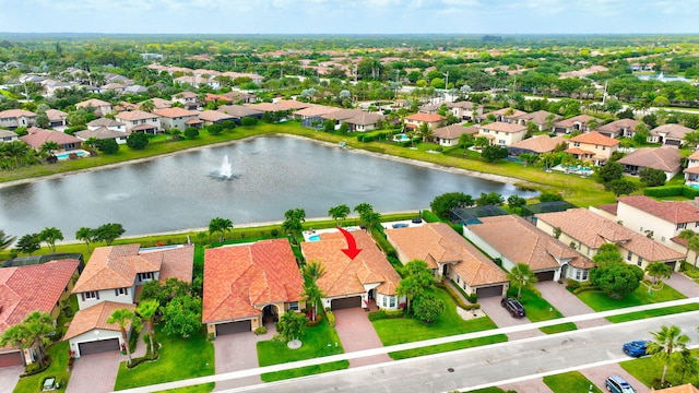 7147 Prudencia Dr, Lake Worth, FL 33463 - aerial perspective of suburban area with a large body of water