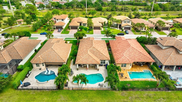 7147 Prudencia Dr, Lake Worth, FL 33463 - aerial view of residential area with a pool area