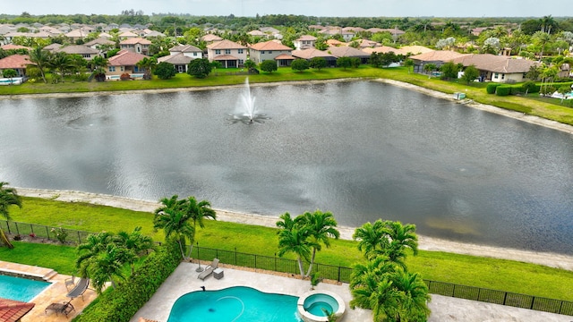 7147 Prudencia Dr, Lake Worth, FL 33463 - aerial view of residential area featuring a pool area and a nearby body of water