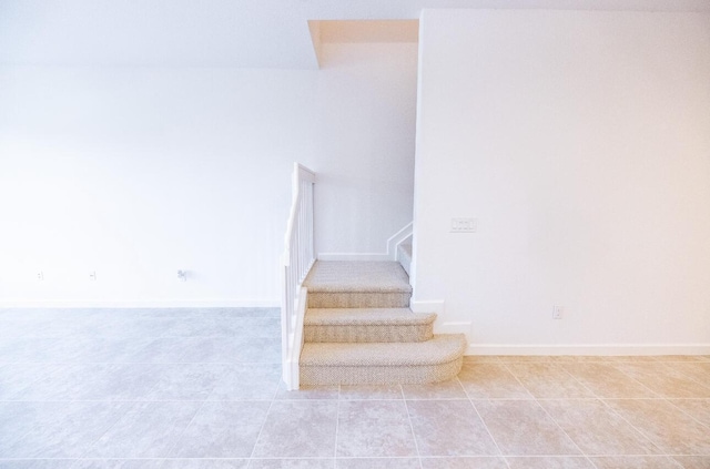 10403 Wellington Parc Dr, Wellington, FL 33449 - staircase featuring tile patterned flooring