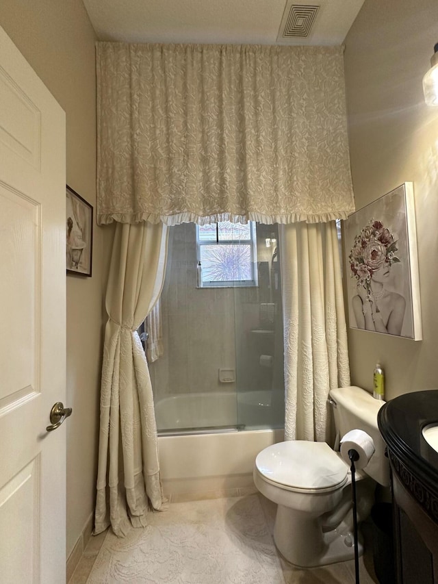 3112 Bollard Rd, West Palm Beach, FL 33411 - bathroom with enclosed tub / shower combo, toilet, and vanity