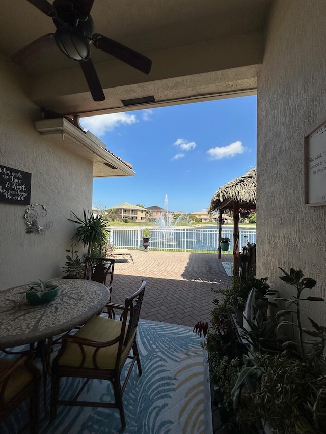 3112 Bollard Rd, West Palm Beach, FL 33411 - view of patio / terrace featuring a ceiling fan