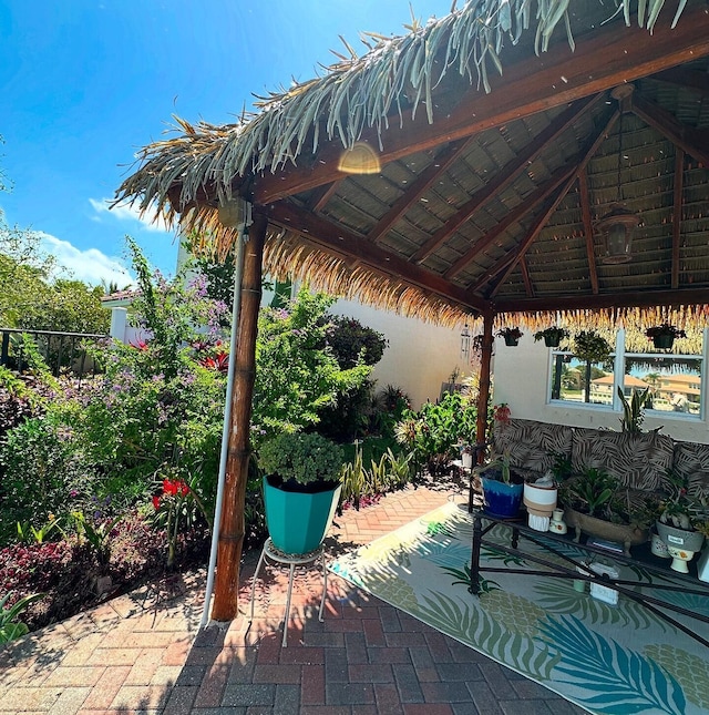 3112 Bollard Rd, West Palm Beach, FL 33411 - view of patio with a gazebo