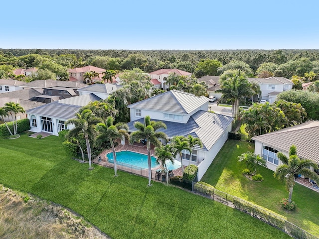 192 Sedona Way, Palm Beach Gardens, FL 33418 - aerial perspective of suburban area with a pool