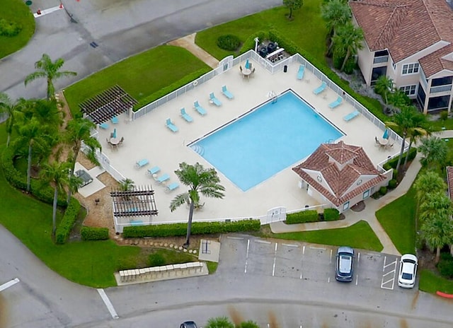 9851 Perfect Dr Unit 151, Port Saint Lucie, FL 34986 - aerial view of a pool area