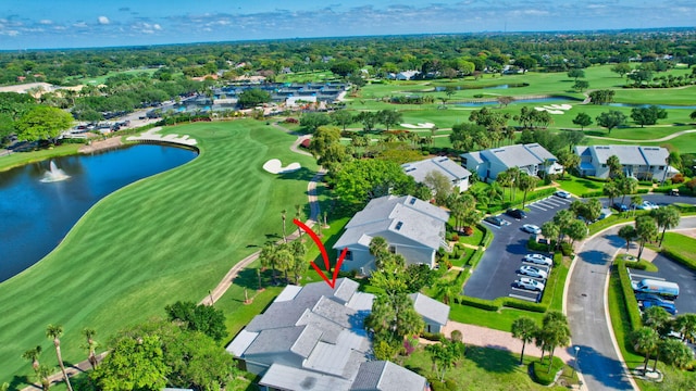 45 Eastgate Dr Unit B, Boynton Beach, FL 33436 - aerial view featuring a water view and view of golf course