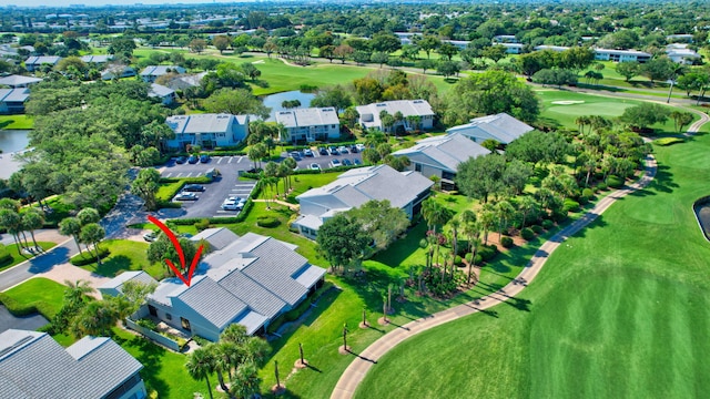 45 Eastgate Dr Unit B, Boynton Beach, FL 33436 - aerial view with a water view, golf course view, and a residential view