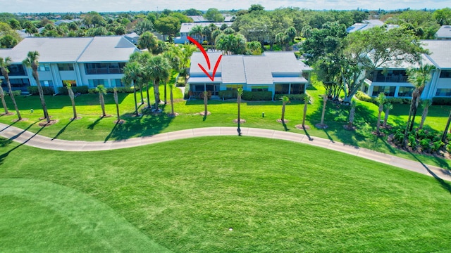 45 Eastgate Dr Unit B, Boynton Beach, FL 33436 - birds eye view of property featuring golf course view and a water view