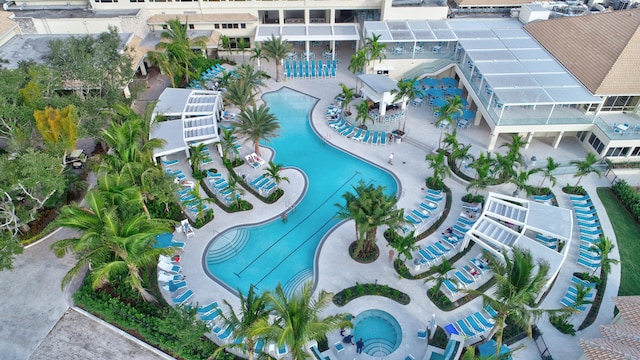 45 Eastgate Dr Unit B, Boynton Beach, FL 33436 - bird's eye view featuring a water view and view of golf course