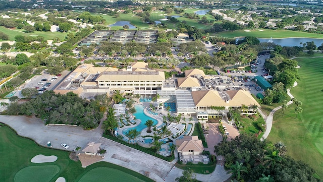 45 Eastgate Dr Unit B, Boynton Beach, FL 33436 - drone / aerial view featuring golf course view, a residential view, and a water view