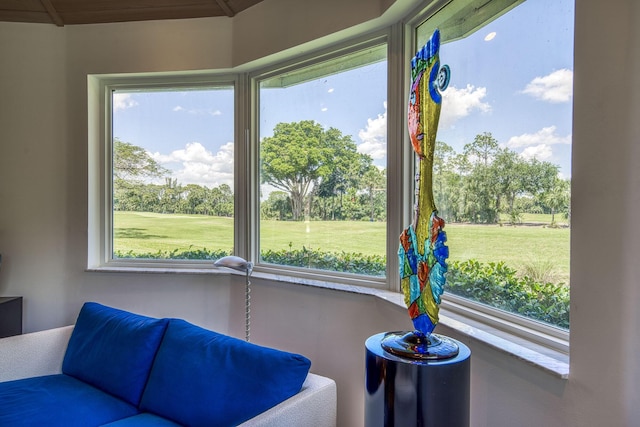 1440 Breakers W Blvd, West Palm Beach, FL 33411 - sunroom / solarium featuring view of scattered trees
