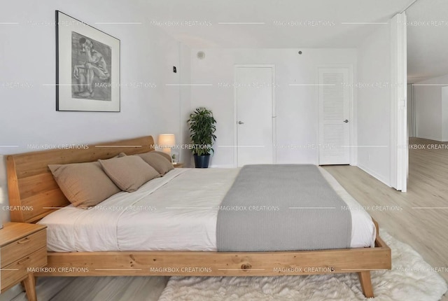 3215 S Ocean Blvd Unit 707, Highland Beach, FL 33487 - bedroom featuring wood finished floors and a closet