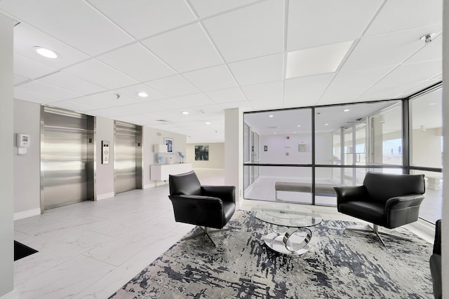 3215 S Ocean Blvd Unit 707, Highland Beach, FL 33487 - common area with recessed lighting and a paneled ceiling