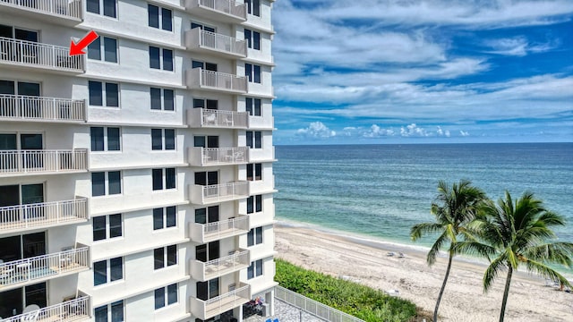 3215 S Ocean Blvd Unit 707, Highland Beach, FL 33487 - water view featuring local beach