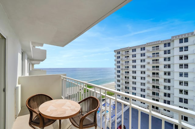 3215 S Ocean Blvd Unit 707, Highland Beach, FL 33487 - balcony featuring a water view