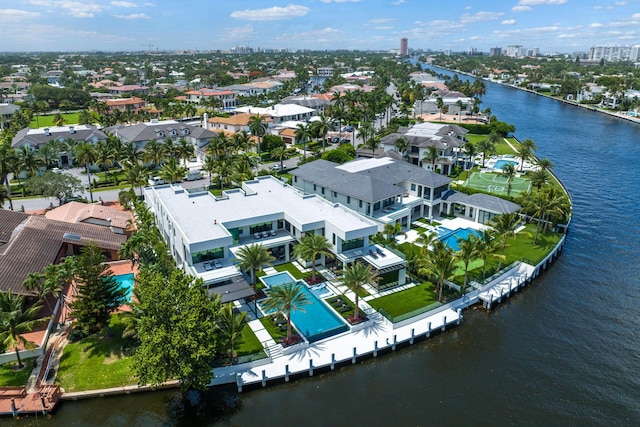 372 E Alexander Palm Rd, Boca Raton, FL 33432 - aerial view featuring a water view and a residential view