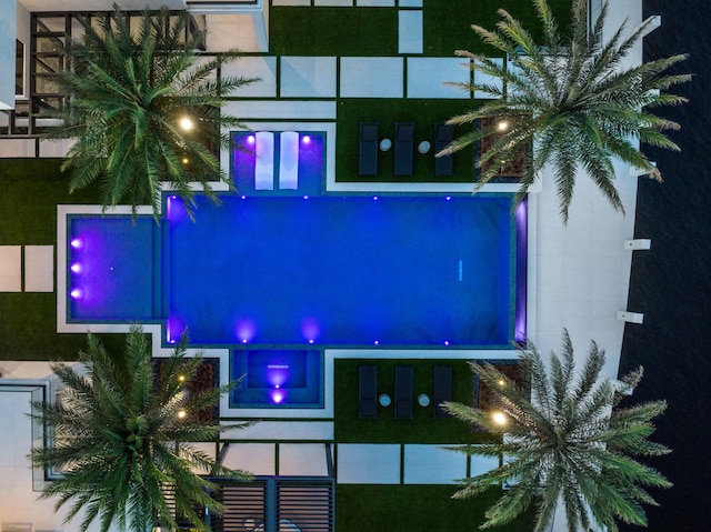372 E Alexander Palm Rd, Boca Raton, FL 33432 - view of aerial view at twilight