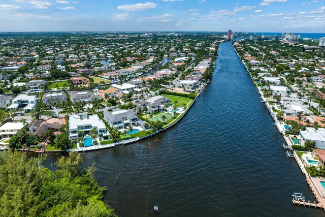 372 E Alexander Palm Rd, Boca Raton, FL 33432 - aerial view with a water view and a residential view