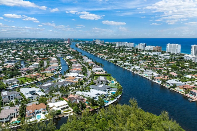 372 E Alexander Palm Rd, Boca Raton, FL 33432 - drone / aerial view featuring a water view
