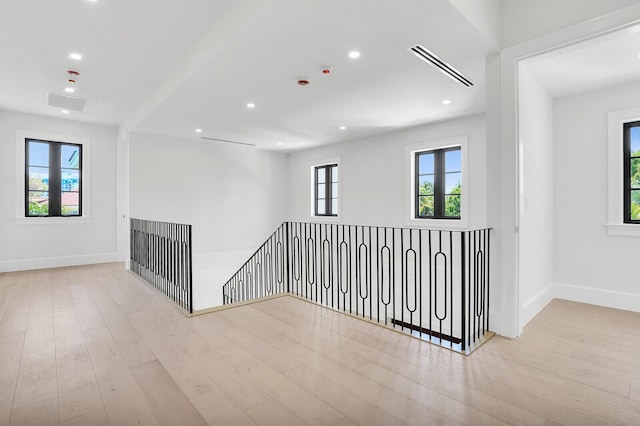 3408 Washington Rd, West Palm Beach, FL 33405 - hall featuring wood finished floors and recessed lighting