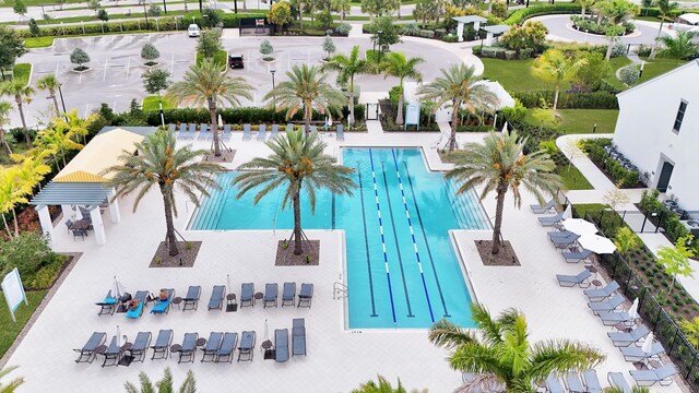 4673 Estates Cir, Westlake, FL 33470 - drone / aerial view of a pool area