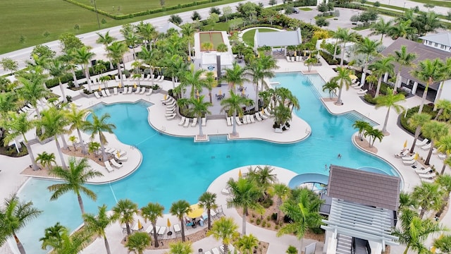 4673 Estates Cir, Westlake, FL 33470 - aerial view of a pool