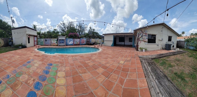 2379 Carambola Rd, West Palm Beach, FL 33406 - view of pool with a patio area and central air condition unit