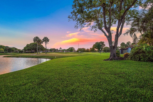 21481 Cypress Hammock Dr Unit 31B, Boca Raton, FL 33428 - view of yard featuring a water view