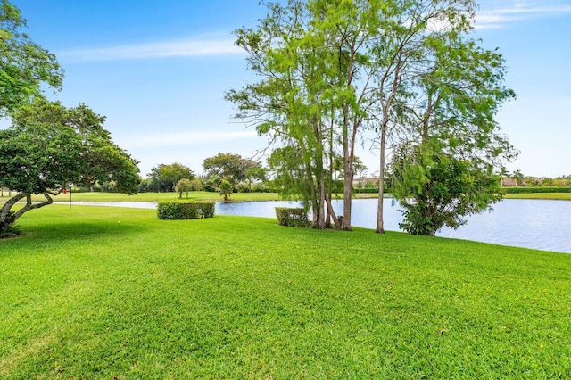 21481 Cypress Hammock Dr Unit 31B, Boca Raton, FL 33428 - view of yard with a water view