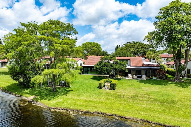 21481 Cypress Hammock Dr Unit 31B, Boca Raton, FL 33428 - view of yard featuring a water view