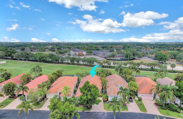 aerial view of a local golf course