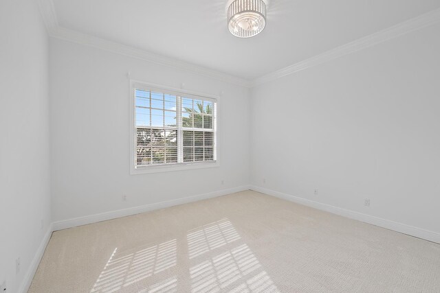 17065 Bay St, Jupiter, FL 33477 - unfurnished room featuring crown molding, light colored carpet, and baseboards