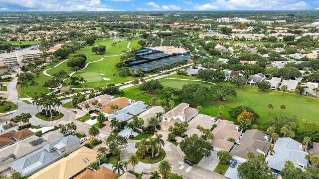 17065 Bay St, Jupiter, FL 33477 - bird's eye view featuring view of golf course and a residential view