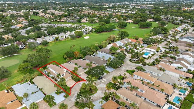 17065 Bay St, Jupiter, FL 33477 - aerial view featuring golf course view and a residential view