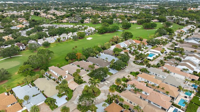 17065 Bay St, Jupiter, FL 33477 - birds eye view of property with golf course view and a residential view